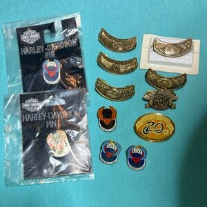 Harley-Davidson Gold and Silver Pin Collection